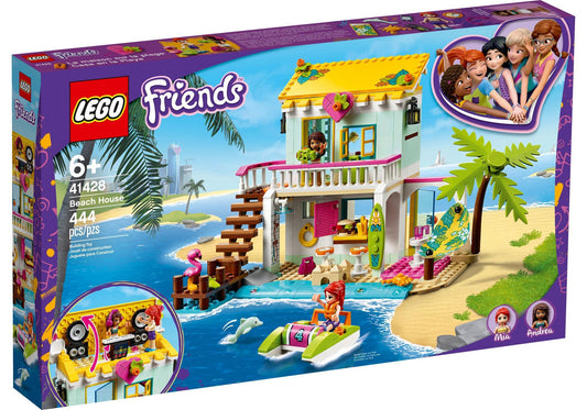 Lego 41428 Friends Strandhaus mit Tretboot - plegobil