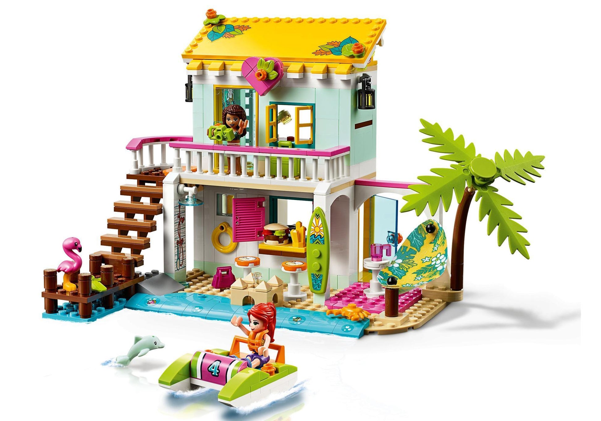 Lego 41428 Friends Strandhaus mit Tretboot - plegobil