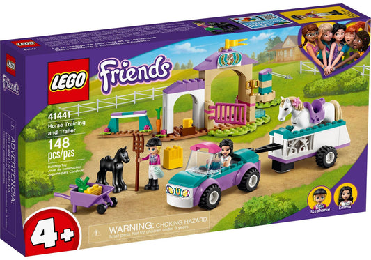 Lego 41441 Friends: Trainingskoppel und Pferdeanhänger - plegobil