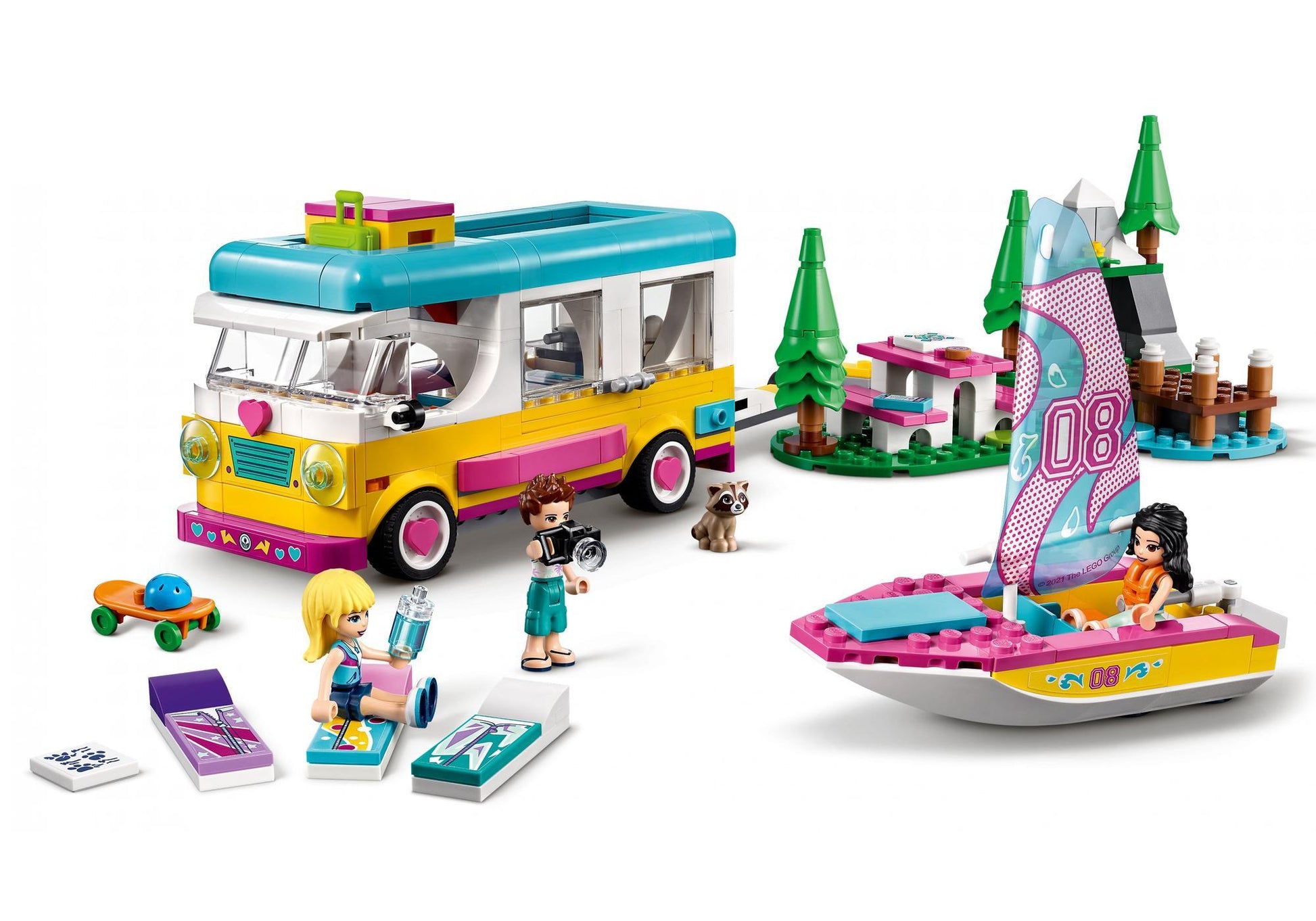 Lego 41681 Friends: Wohnmobil- und Segelbootausflug - plegobil