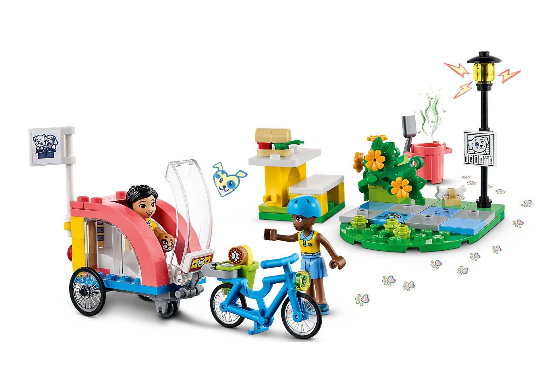 Lego 41738 Friends Hunderettungsfahrrad - plegobil