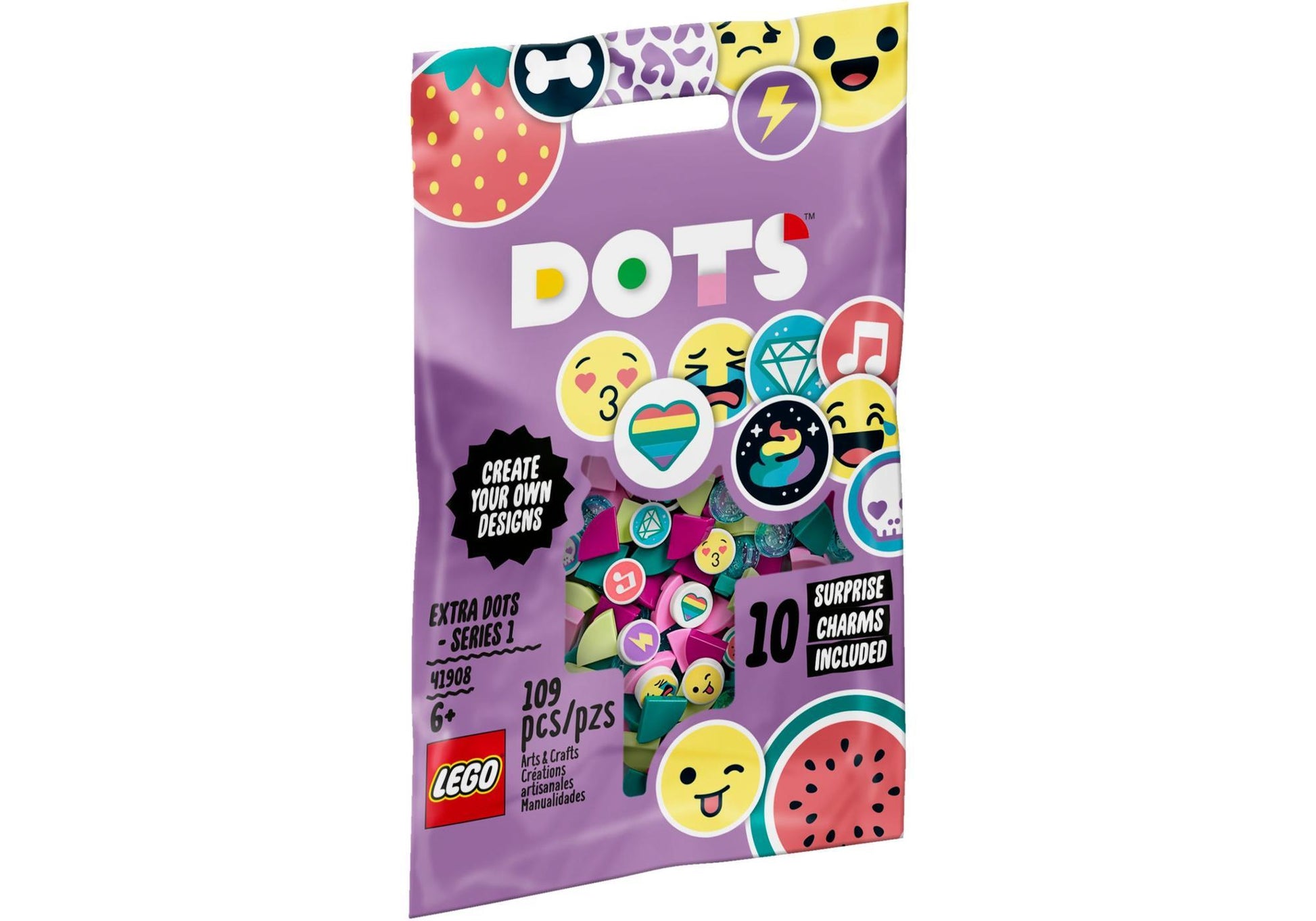 Lego 41908 DOTS Armband Ergänzungsset Smiley - plegobil