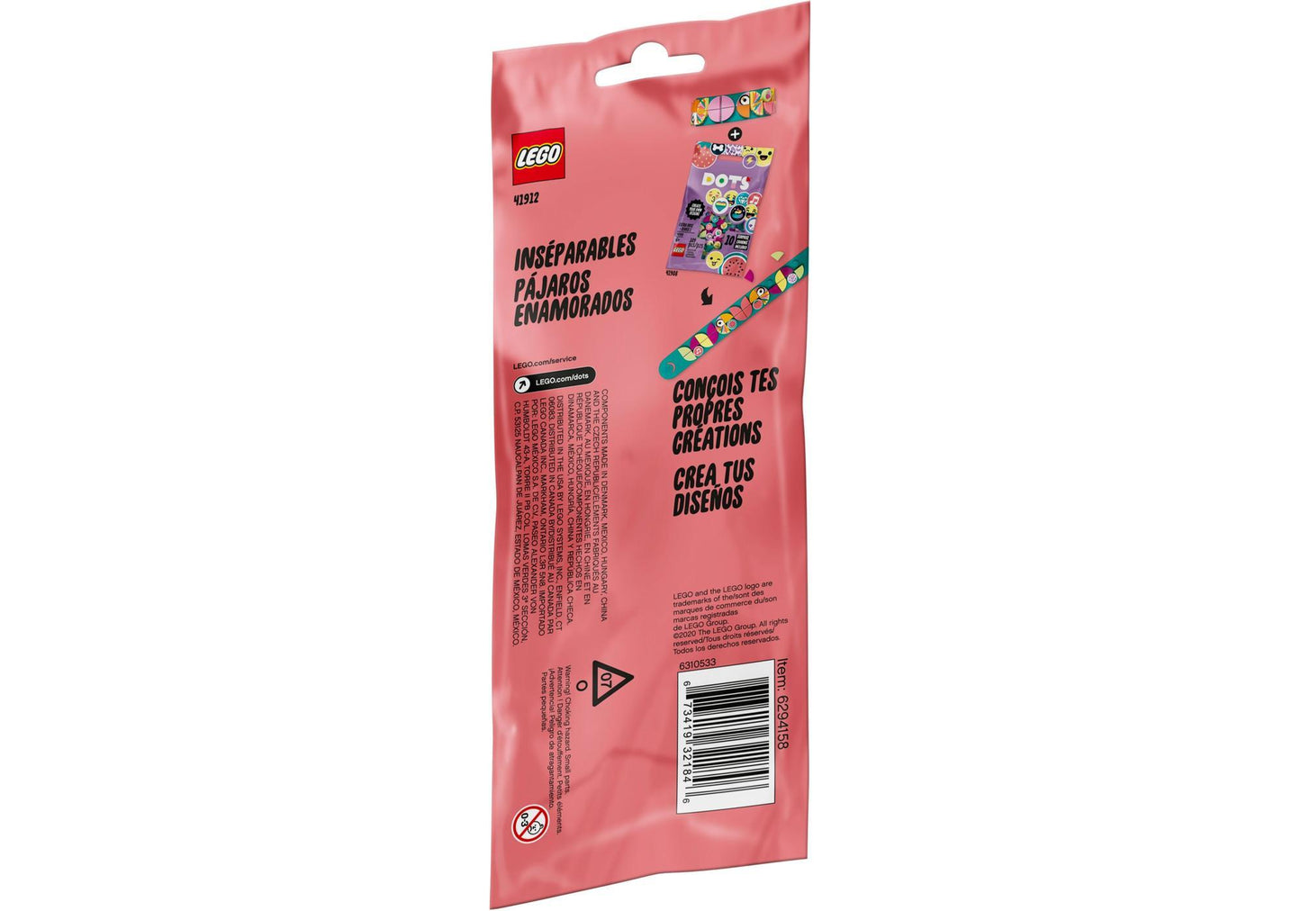 Lego 41912 DOTS Flamingo Armband - plegobil