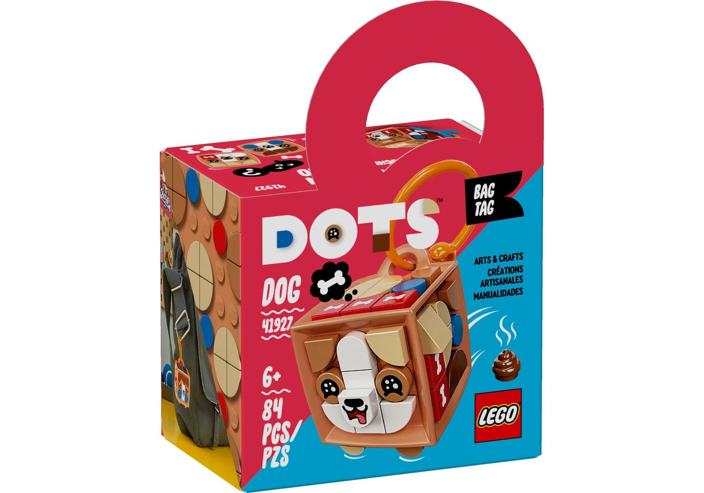 Lego 41927 DOTS Taschenanhänger Hund - plegobil