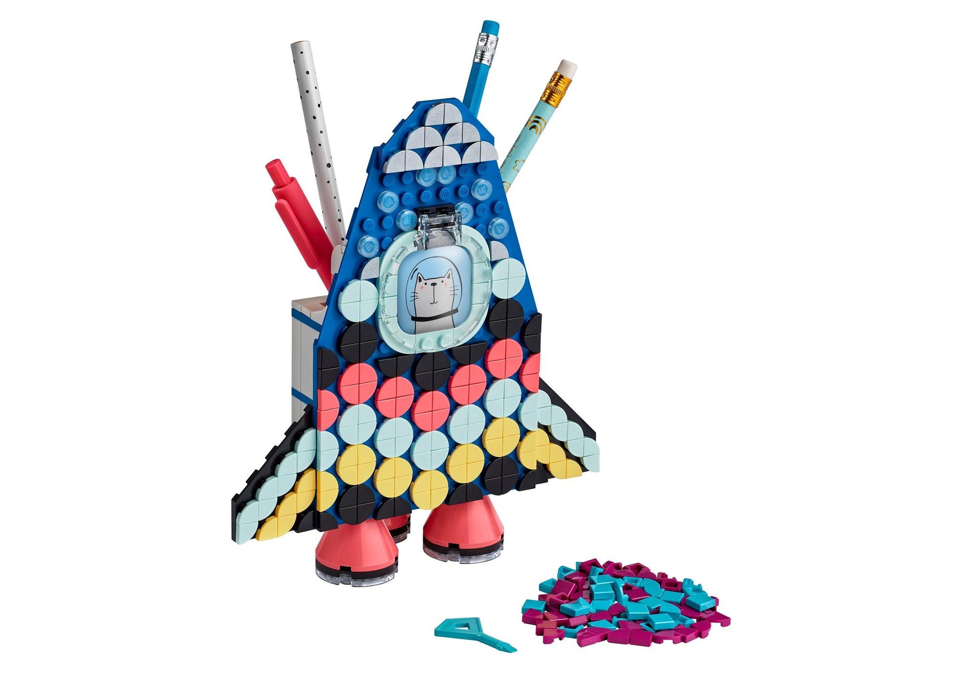 Lego 41936 DOTS Raketen Stiftehalter - plegobil