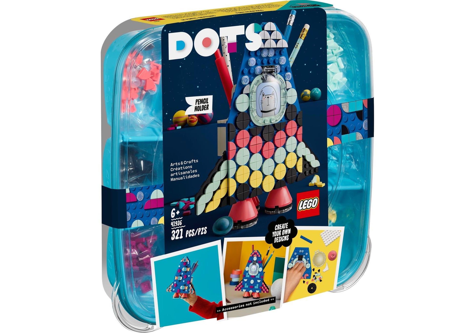 Lego 41936 DOTS Raketen Stiftehalter - plegobil