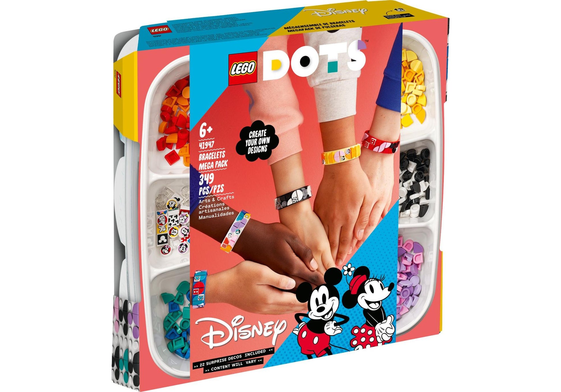 Lego 41947 DOTS Disney: Mickys Armband-Kreativset - plegobil