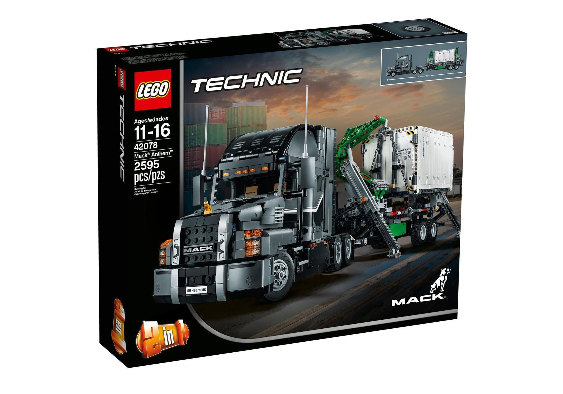 Lego 42078 Technic Mack Anthem - plegobil