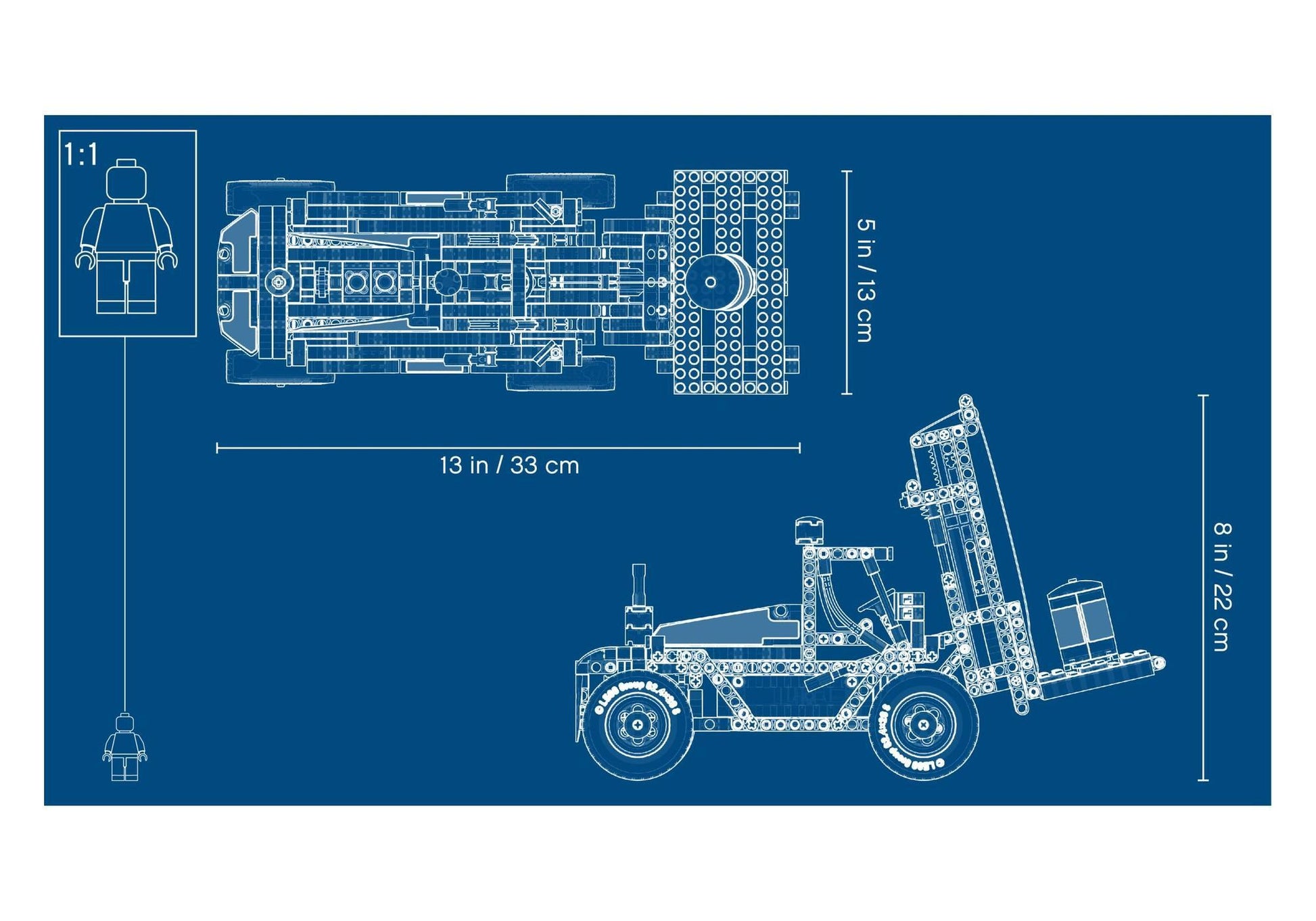 Lego 42079 Technic Schwerlast-Gabelstapler - plegobil