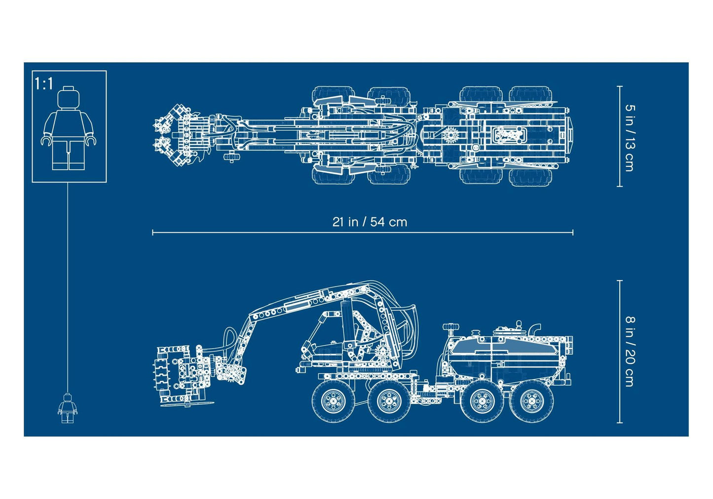 Lego 42080 Technic Harvester-Forstmaschine - plegobil