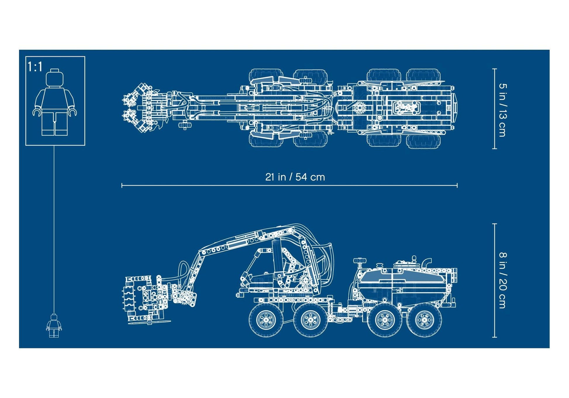 Lego 42080 Technic Harvester-Forstmaschine - plegobil