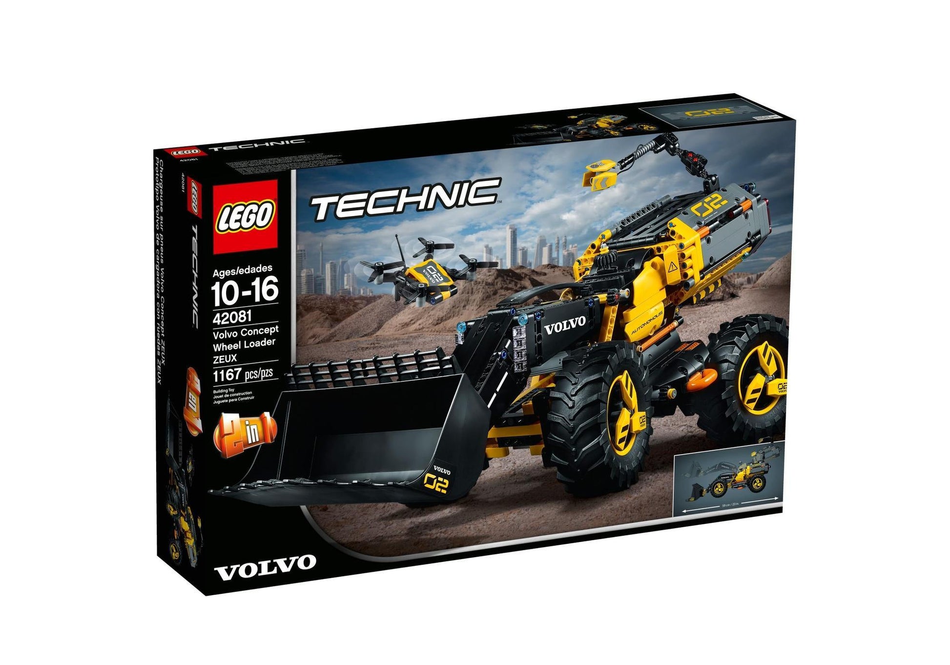 Lego 42081 Technic Volvo Konzept-Radlader ZEUX - plegobil