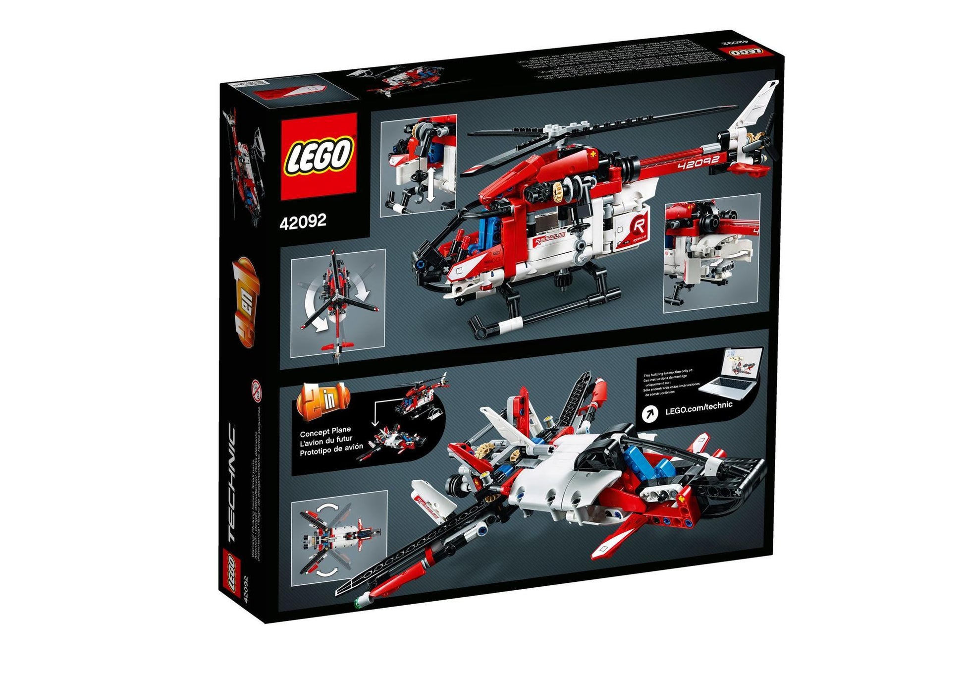 Lego 42092 Technic Rettungshubschrauber - plegobil