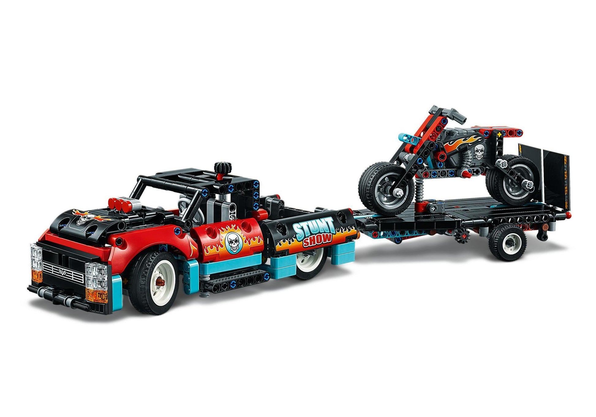 Lego 42106 Technic Stunt-Show mit Truck und Motorrad - plegobil