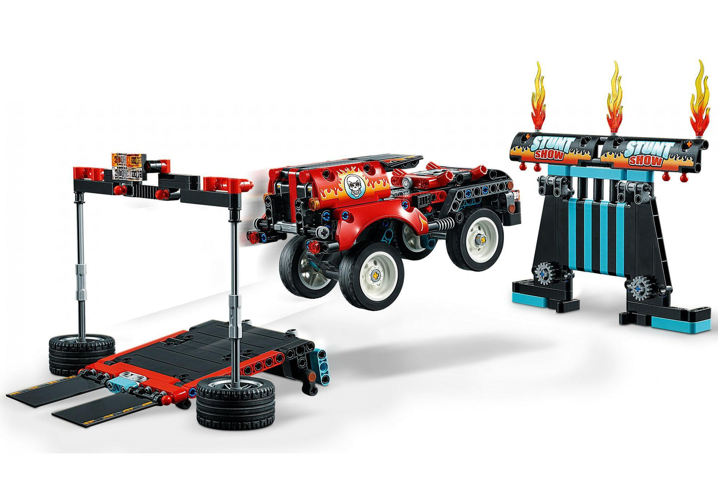 Lego 42106 Technic Stunt-Show mit Truck und Motorrad - plegobil