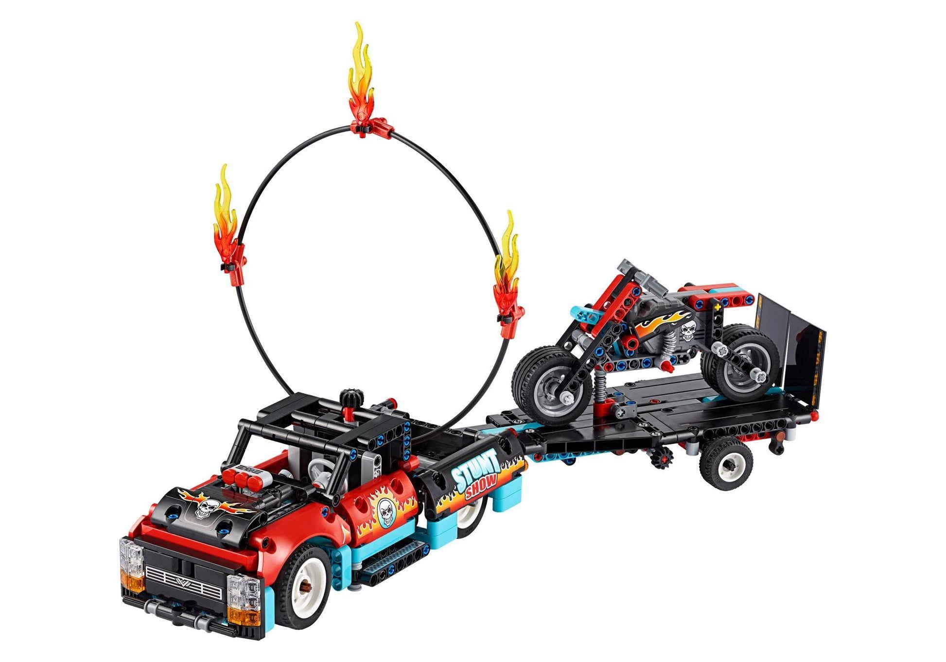Lego 42106 Technic Stunt-Show mit Truck und Motorrad - plegobil