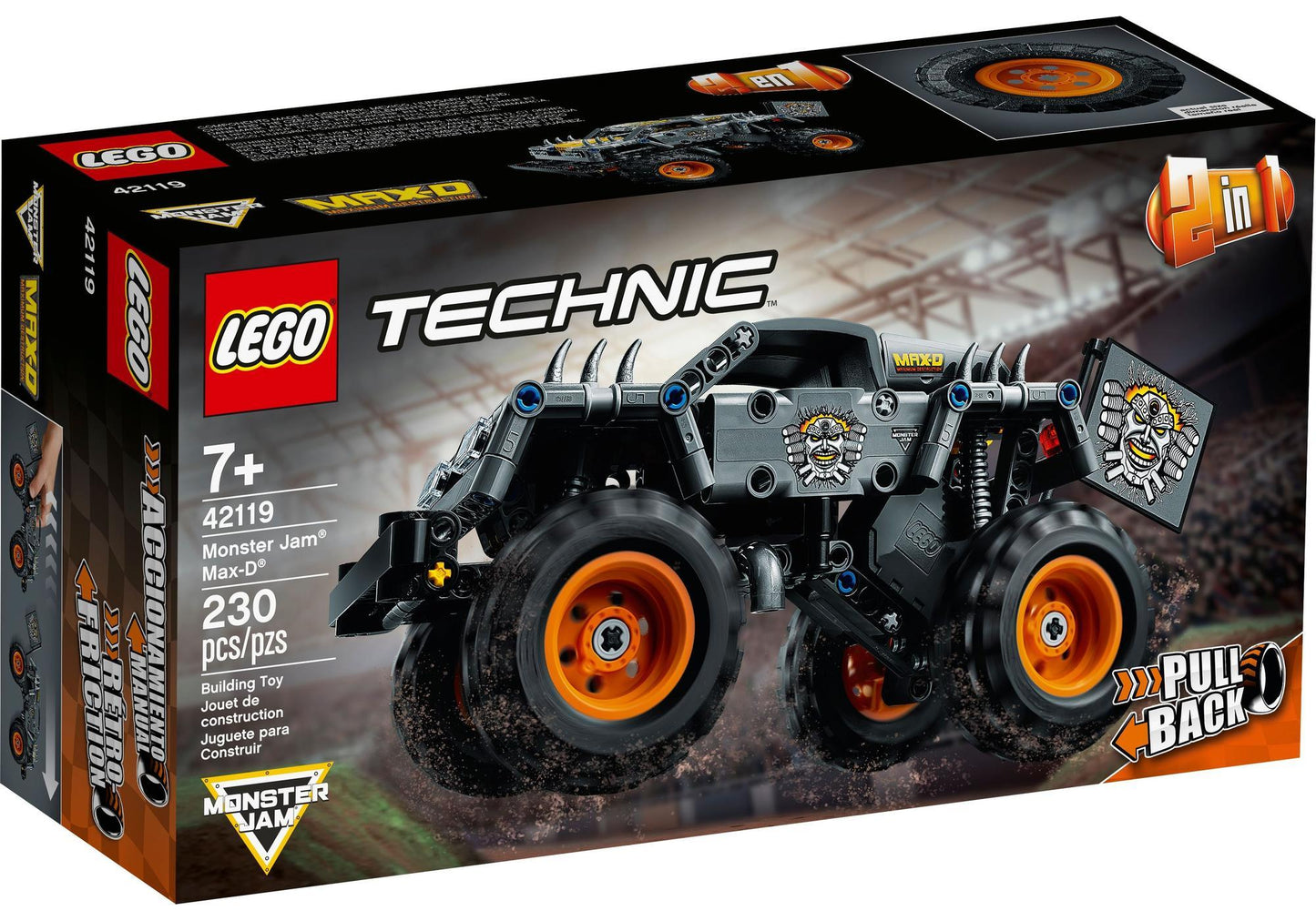 Lego 42119 Technic Monster Jam Max-D - plegobil
