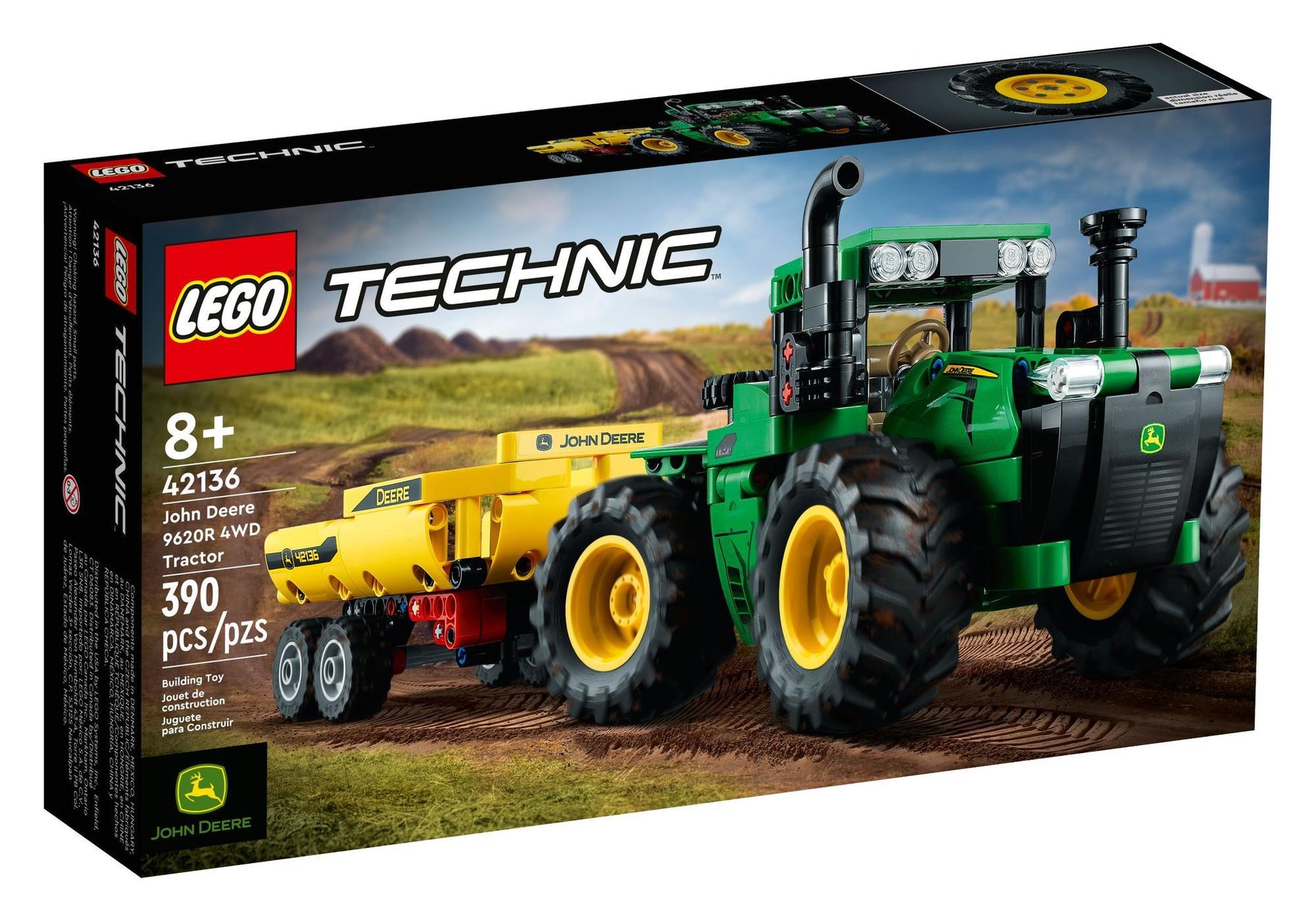 Lego 42136 Technic John Deere 9620R 4WD Tractor - plegobil
