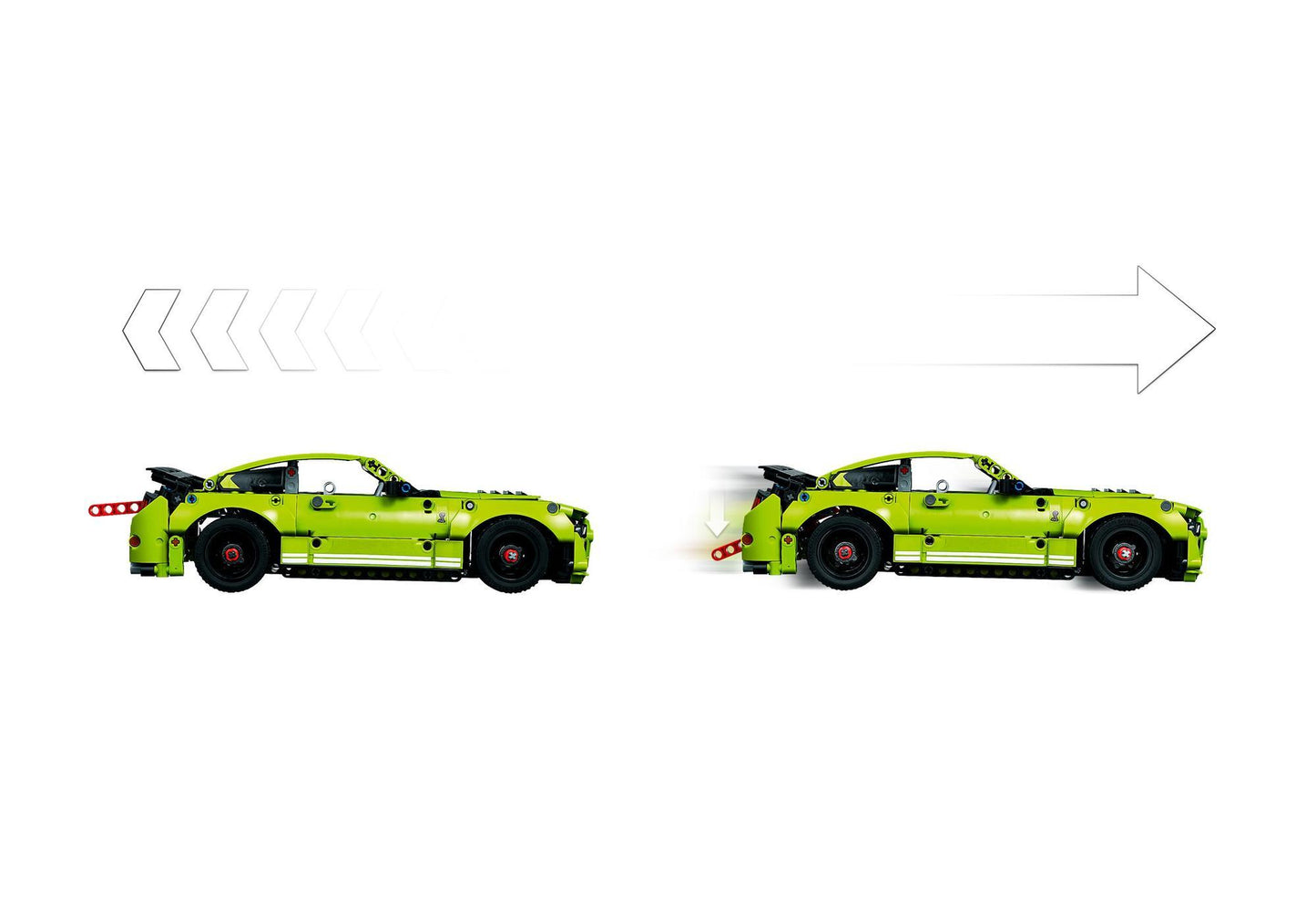 Lego 42138 Technic Ford Mustang Shelby GT500 - plegobil