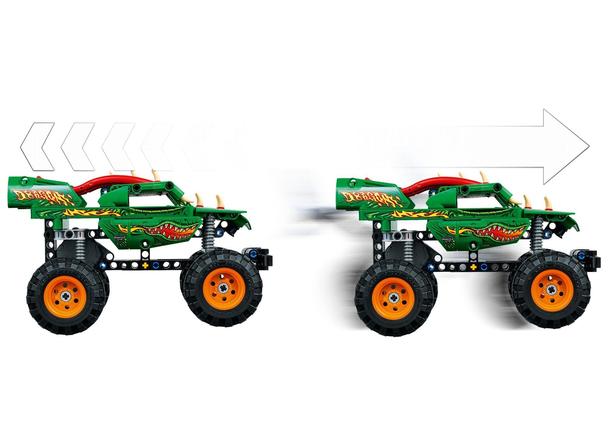 Lego 42149 Technic Monster Jam Dragon - plegobil