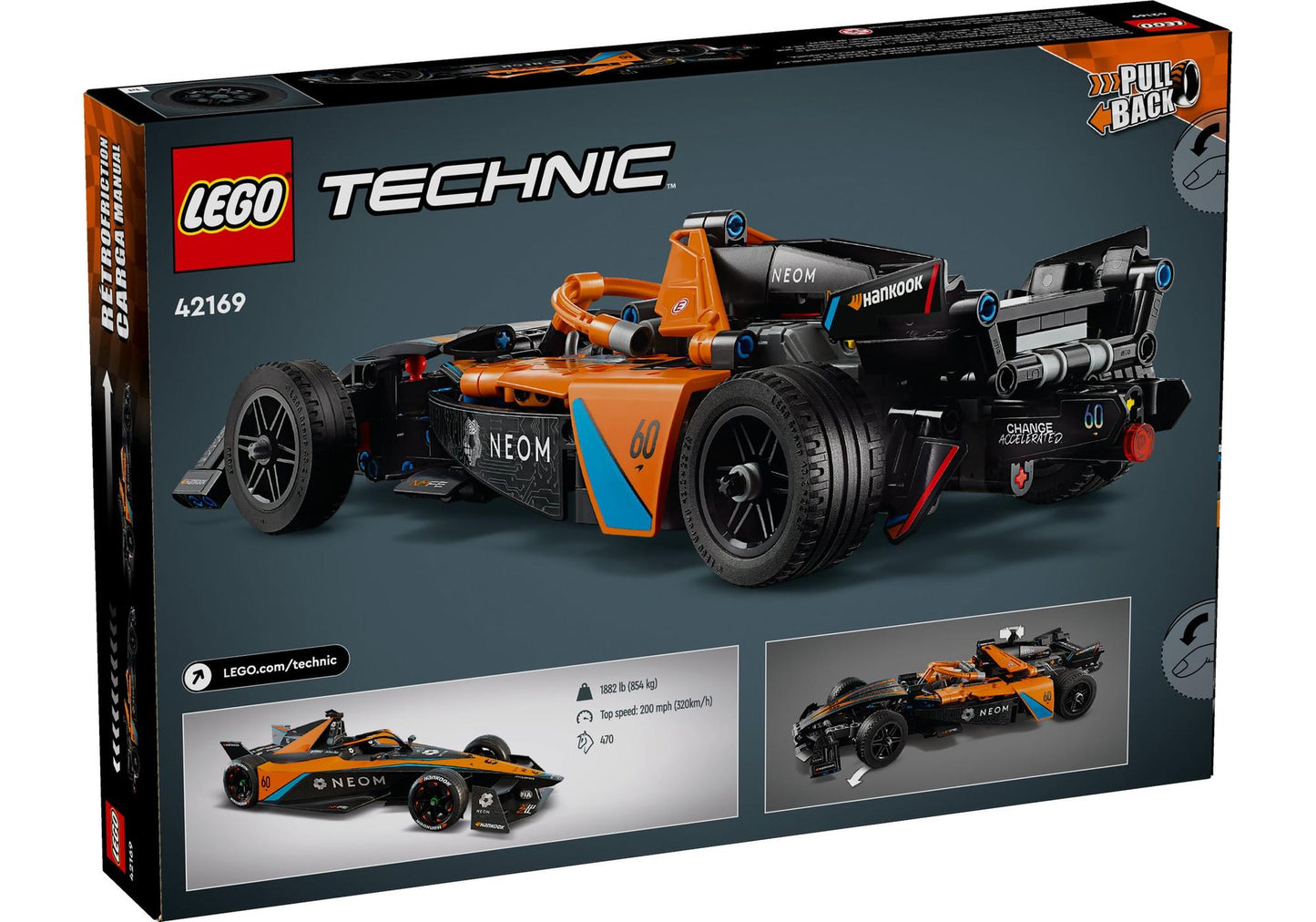 Lego 42169 Technic NEOM McLaren Formula E Race Car - plegobil