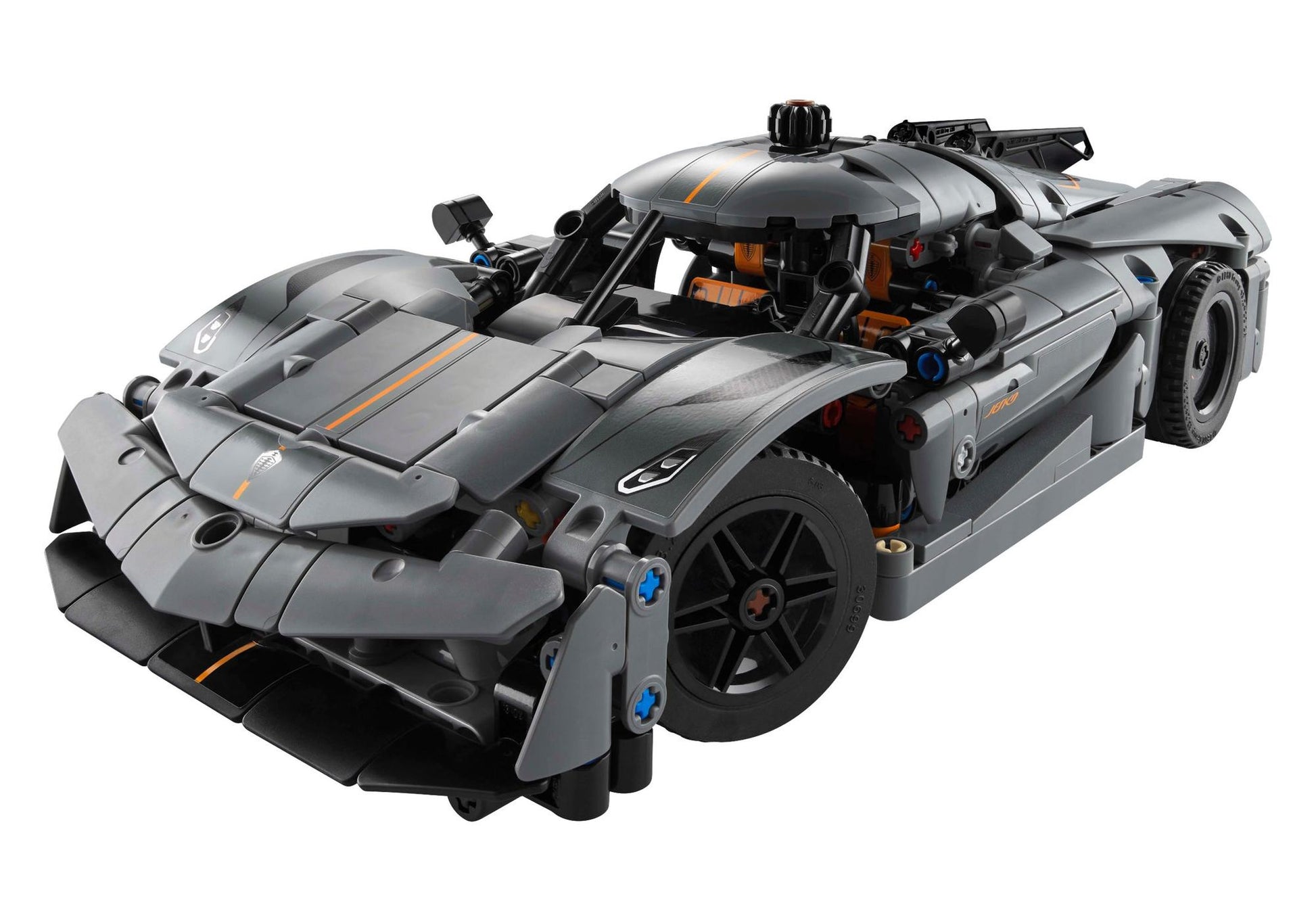 Lego 42173 Technic Koenigsegg Jesko Absolut Supersportwagen in Grau - plegobil