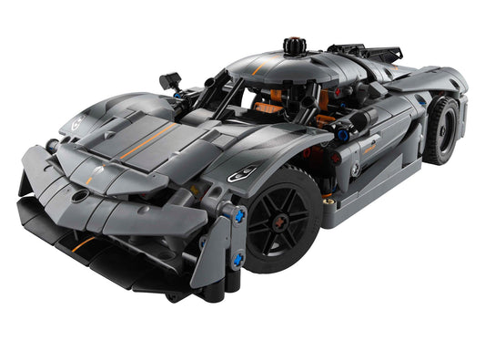 Lego 42173 Technic Koenigsegg Jesko Absolut Supersportwagen in Grau - plegobil