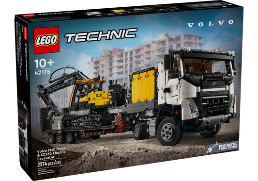 Lego 42175 Technic Volvo FMX LKW mit EC230 Electric Raupenbagger - plegobil