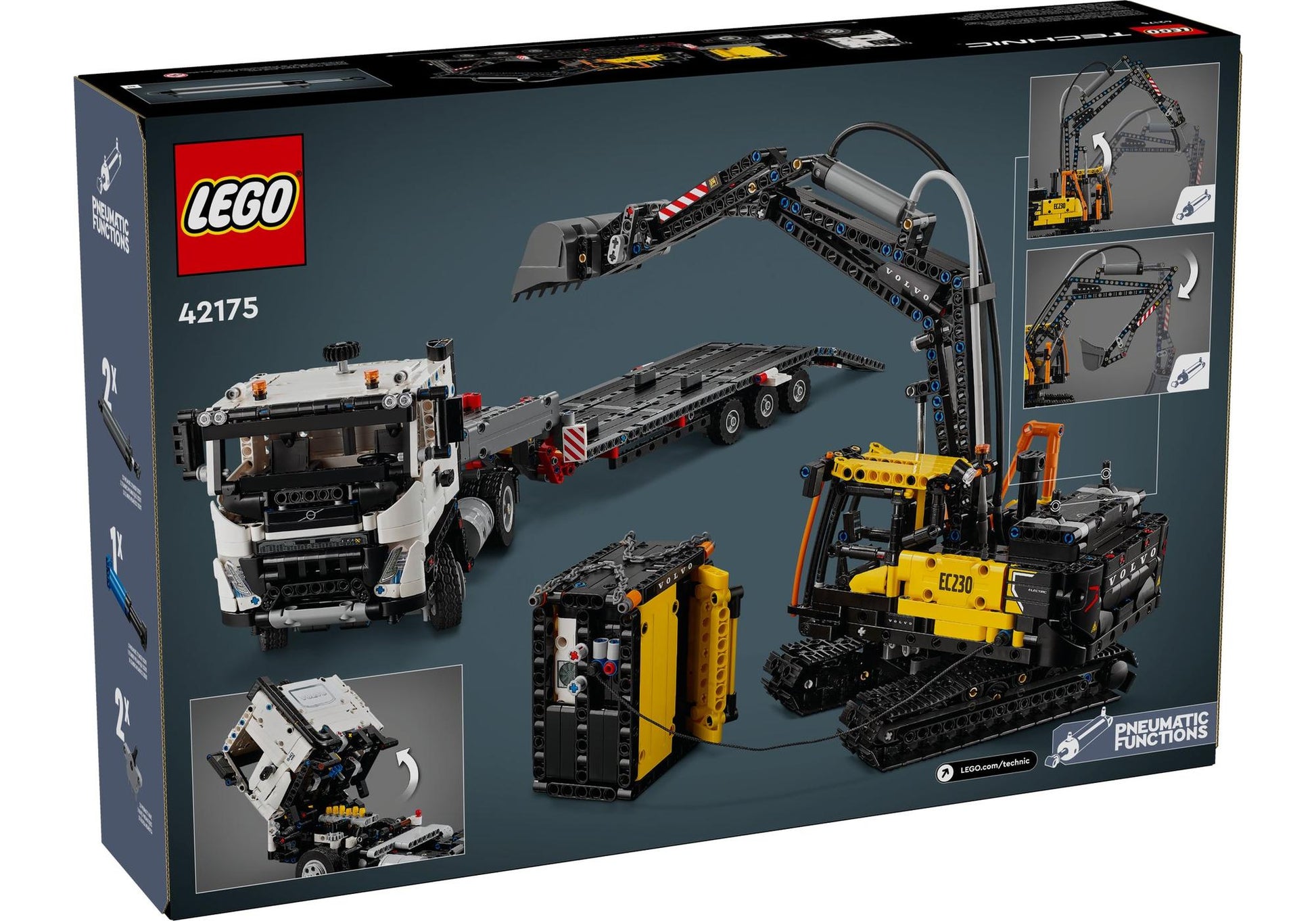 Lego 42175 Technic Volvo FMX LKW mit EC230 Electric Raupenbagger - plegobil