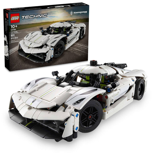 Lego 42184 Technic Koenigsegg Jesko Absolut Supersportwagen in Weiß - plegobil