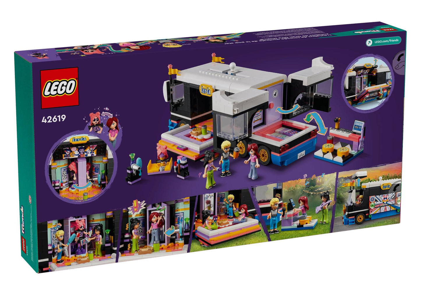 Lego 42619 Friends Popstar-Tourbus - plegobil