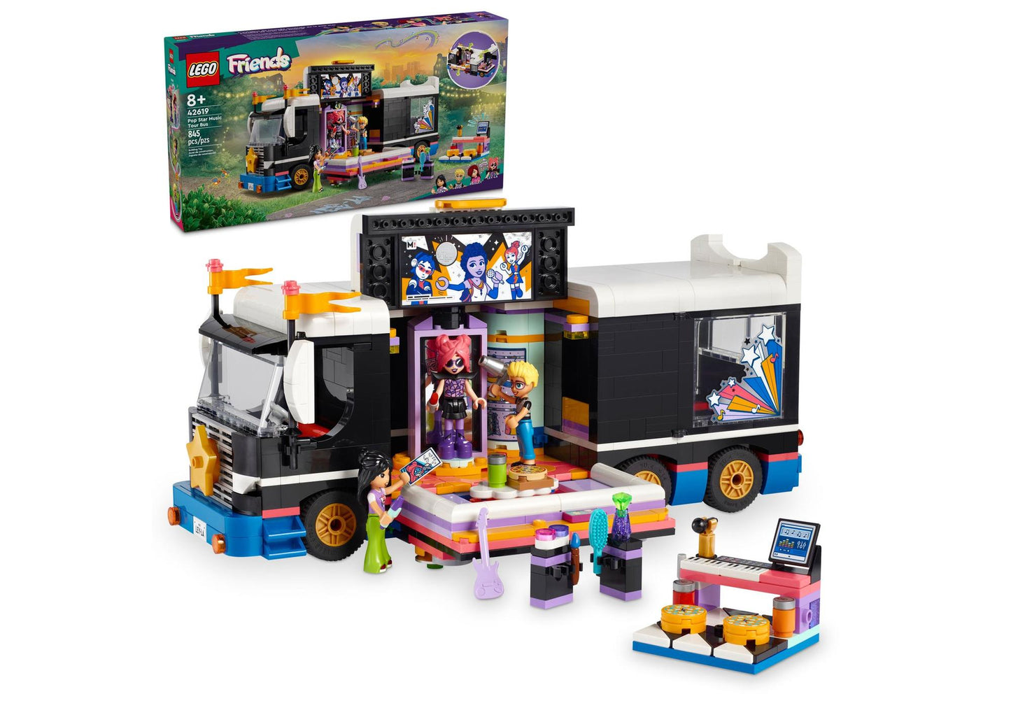 Lego 42619 Friends Popstar-Tourbus - plegobil