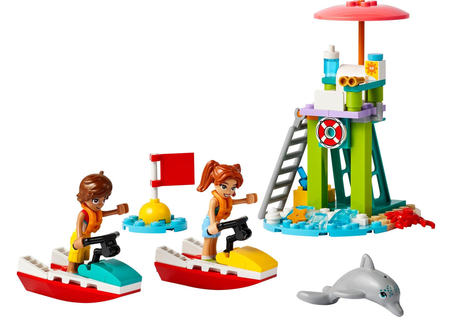 Lego 42623 Friends: Rettungsschwimmer Aussichtsturm mit Jetskis - plegobil