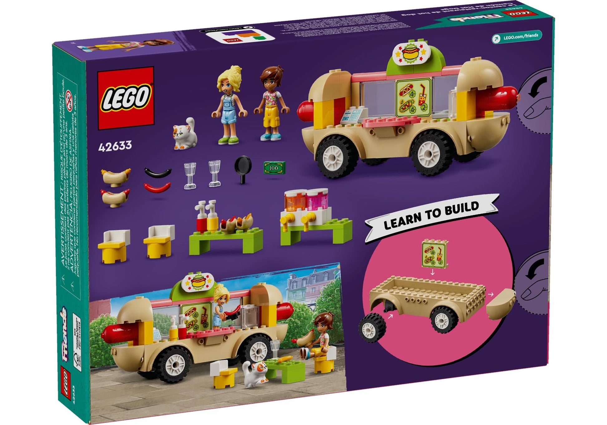 Lego 42633 Friends Hotdog-Truck - plegobil