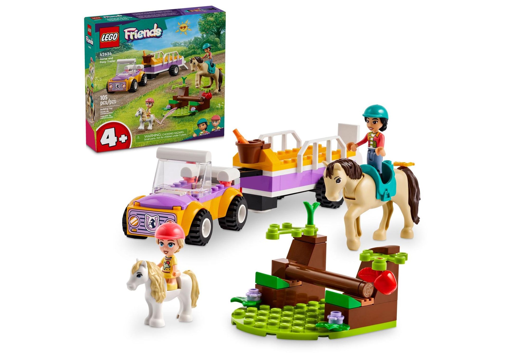 Lego 42634 Friends Pferde- und Pony-Anhänger - plegobil