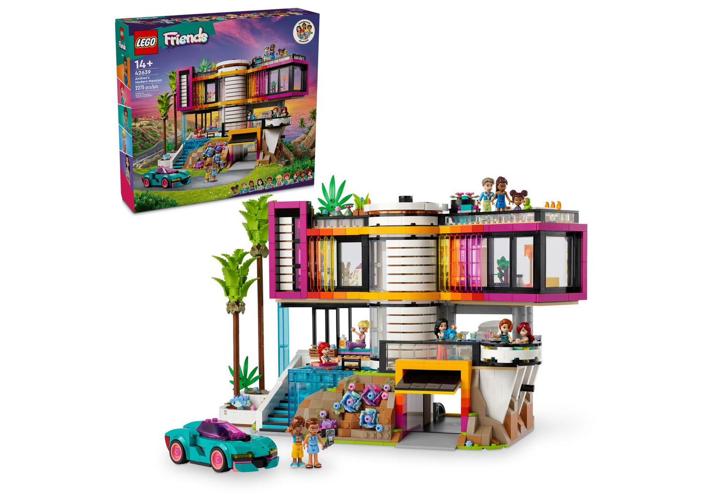 Lego 42639 Friends: Andreas moderne Villa - plegobil