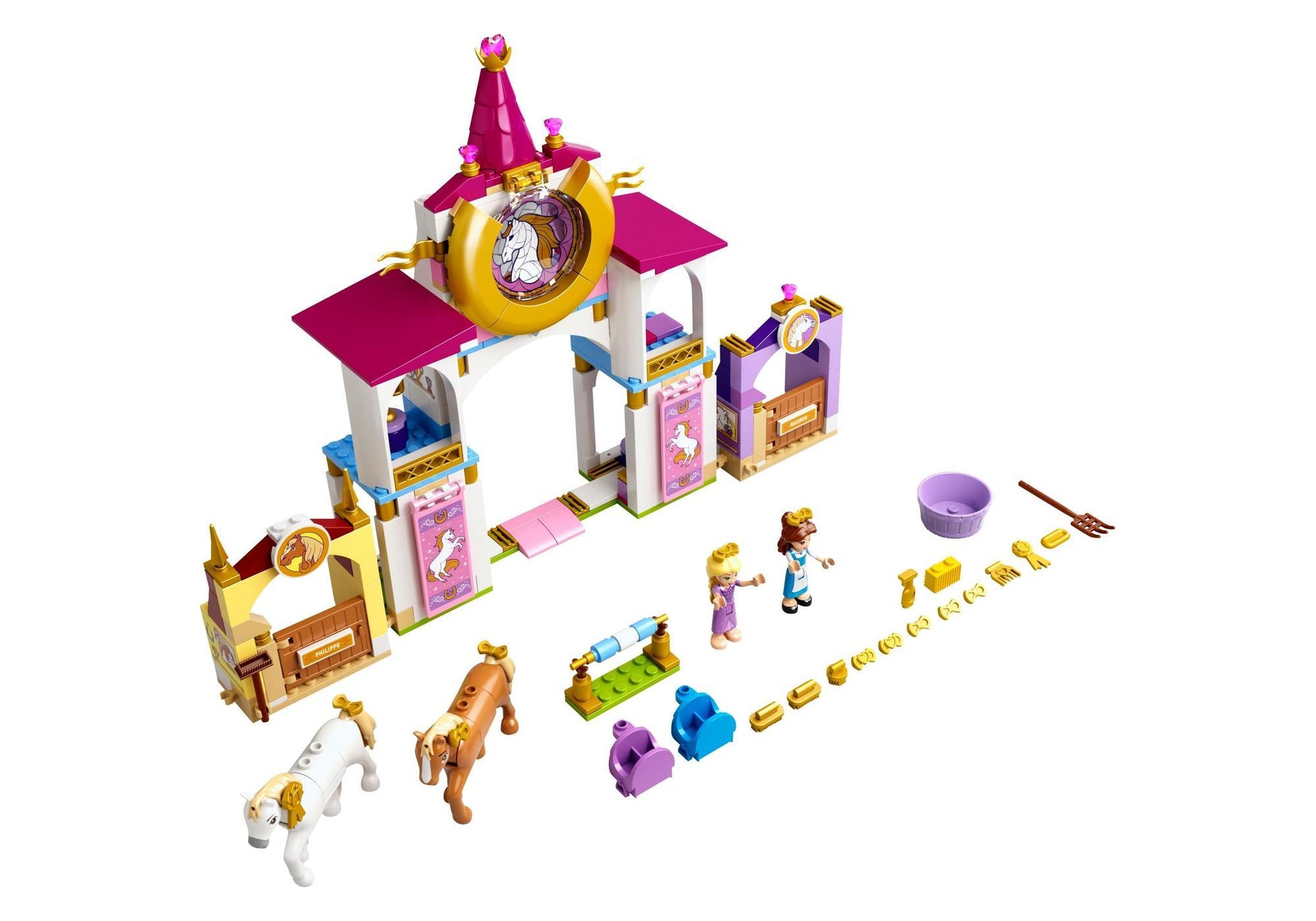 Lego 43195 Disney Princess: Belles und Rapunzels königliche Ställe - plegobil