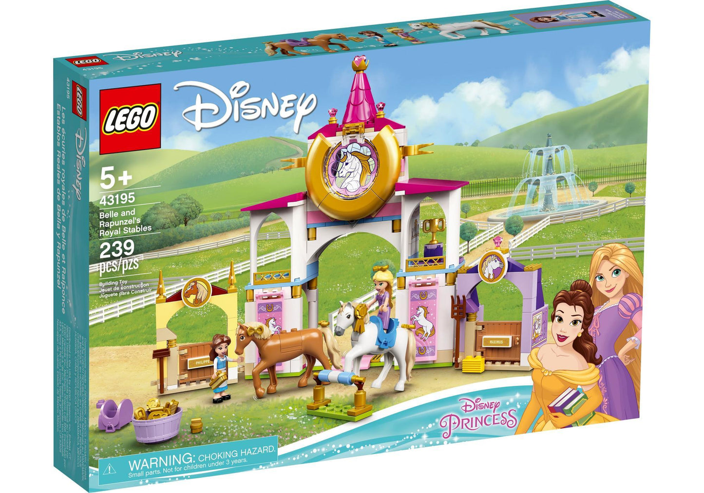 Lego 43195 Disney Princess: Belles und Rapunzels königliche Ställe - plegobil