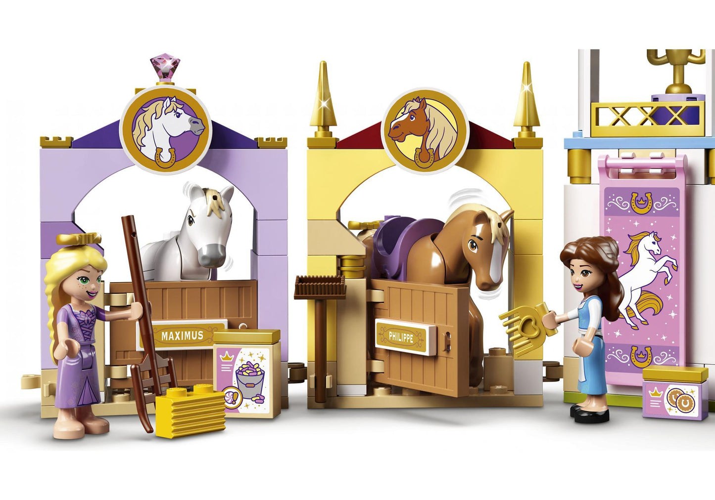 Lego 43195 Disney Princess: Belles und Rapunzels königliche Ställe - plegobil