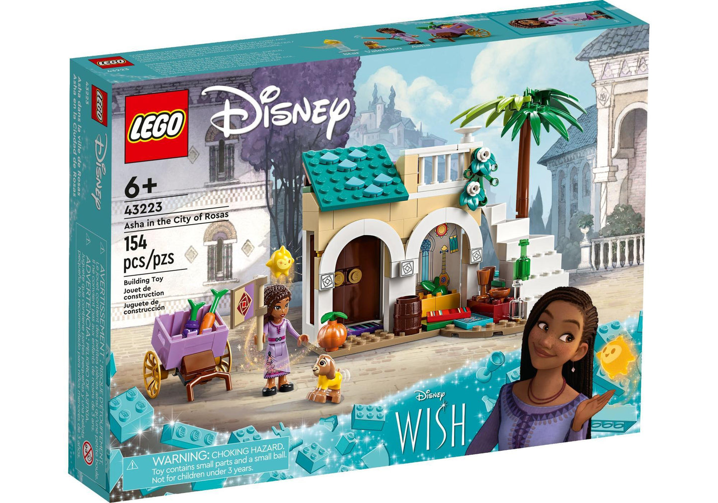 Lego 43223 Disney Wish: Asha in der Stadt Rosas - plegobil