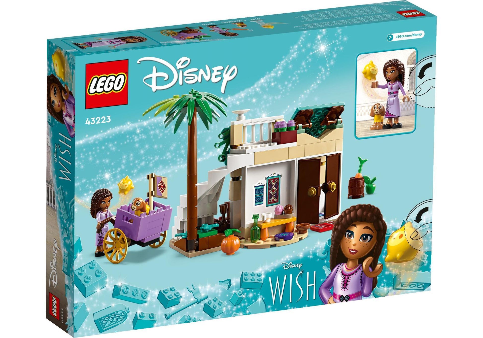 Lego 43223 Disney Wish: Asha in der Stadt Rosas - plegobil
