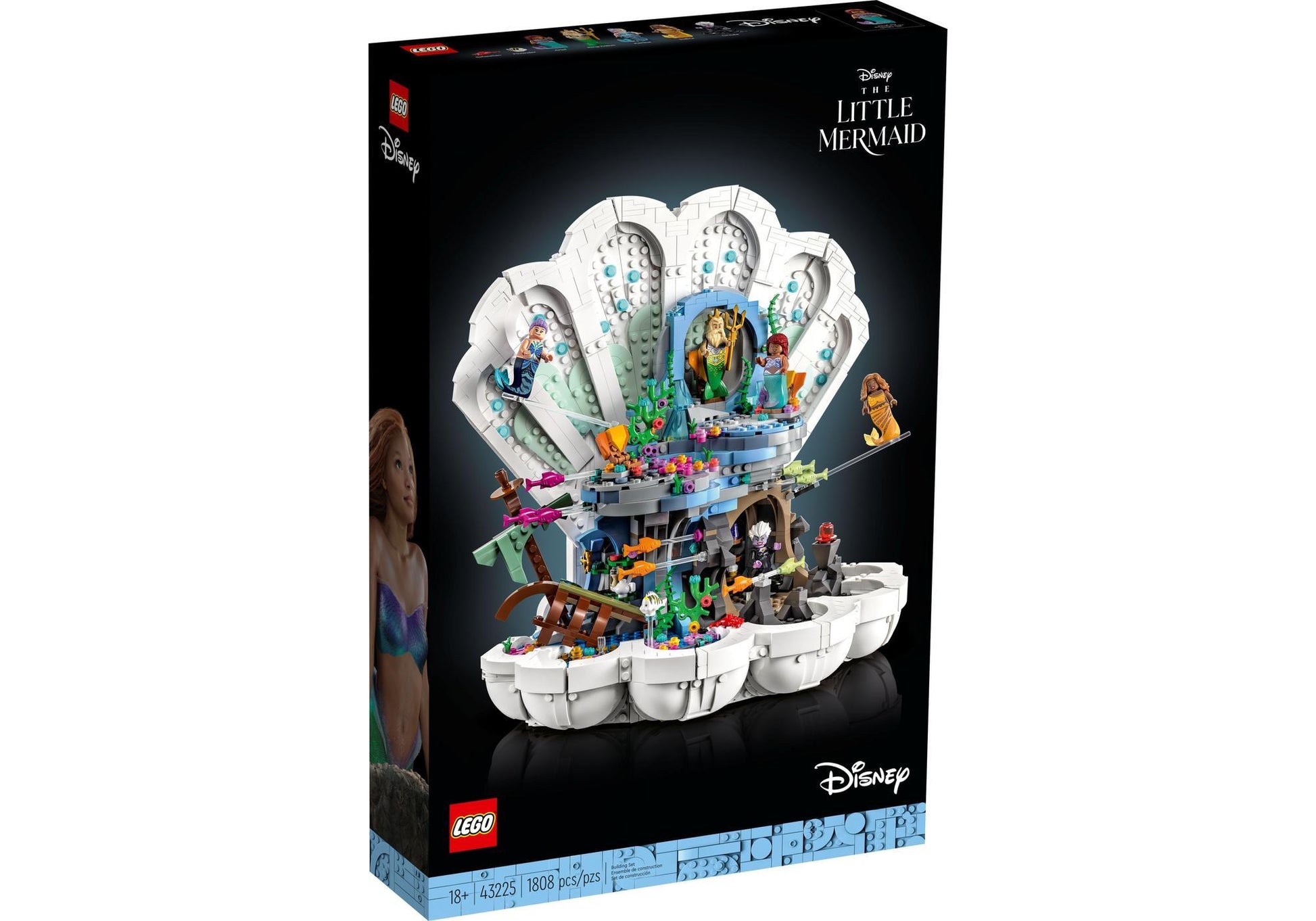 Lego 43225 Disney Meerjungfrau: Prinzessin Arielle königliche Muschel - plegobil
