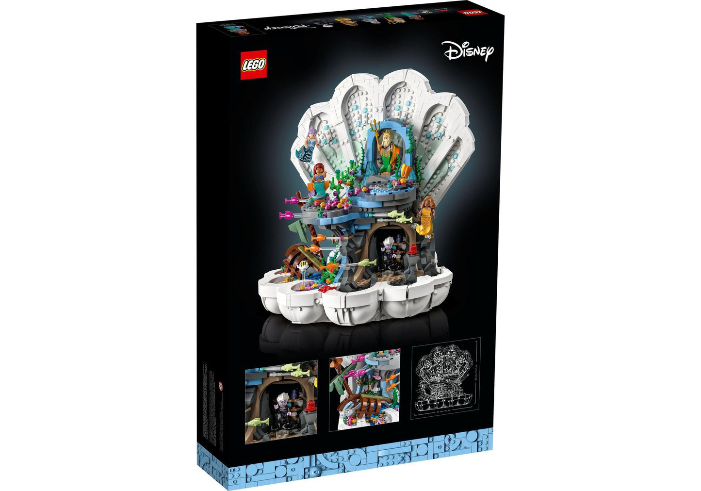 Lego 43225 Disney Meerjungfrau: Prinzessin Arielle königliche Muschel - plegobil