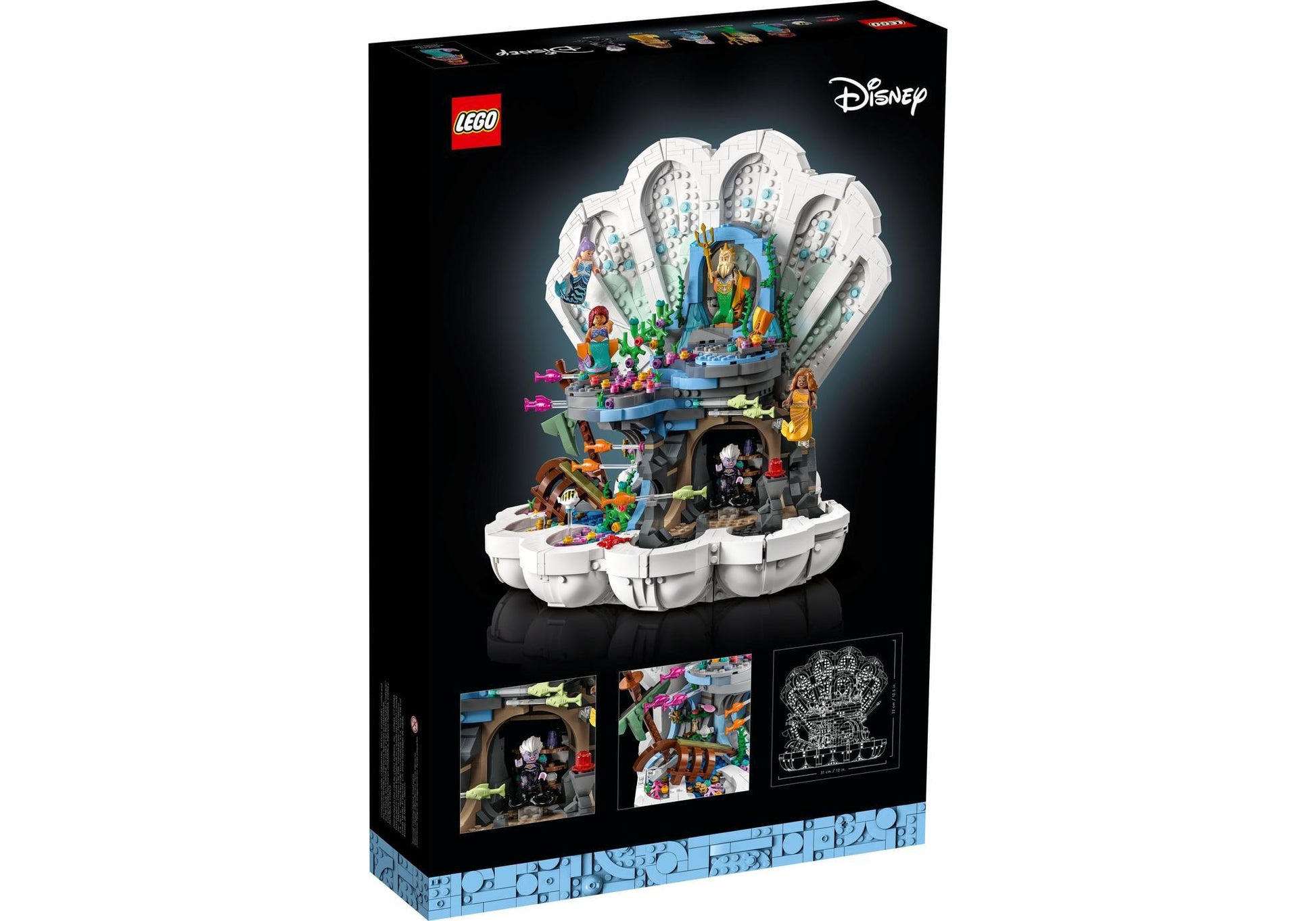 Lego 43225 Disney Meerjungfrau: Prinzessin Arielle königliche Muschel - plegobil