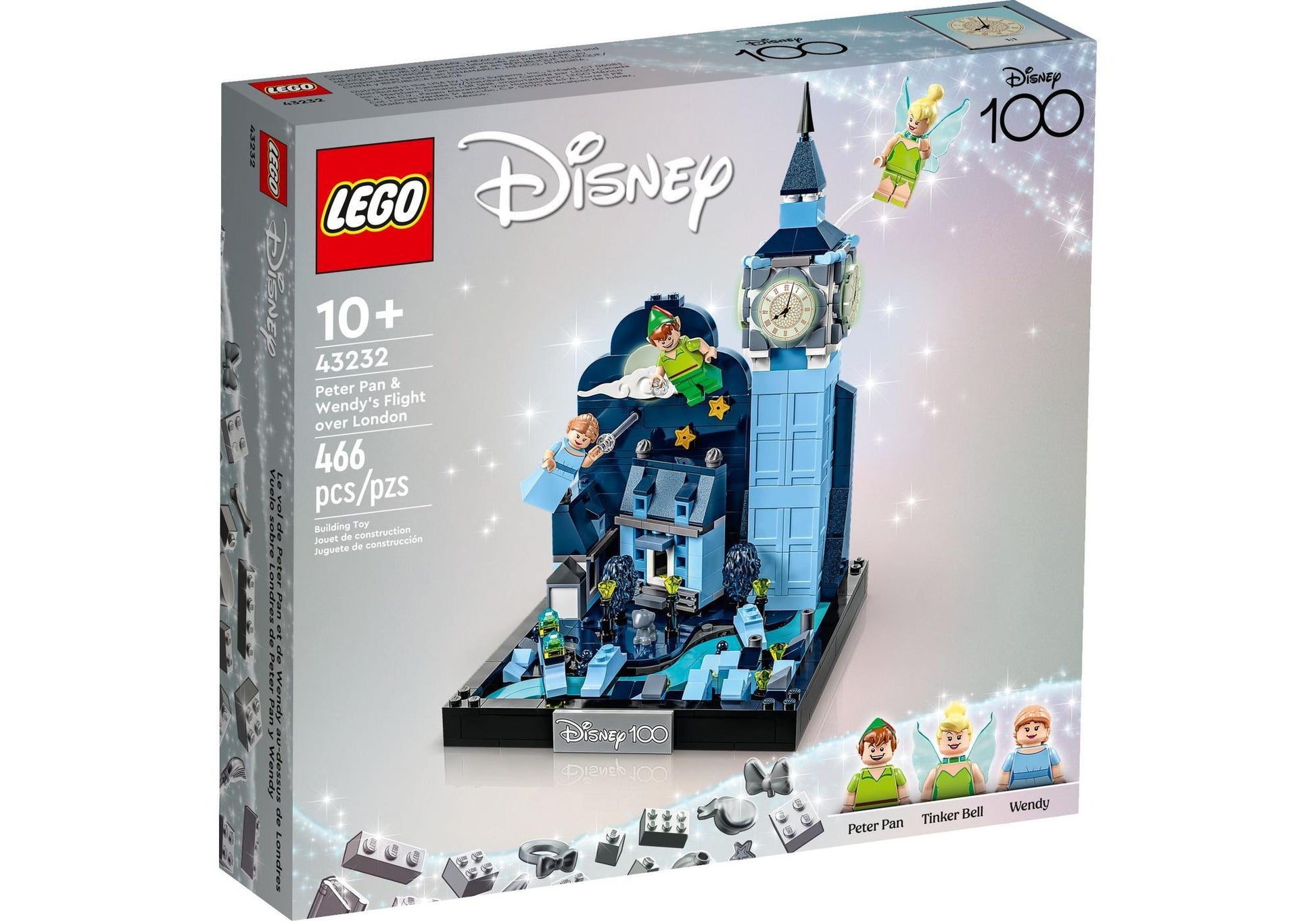 Lego 43232 Disney Peter Pan: Peter Pans & Wendys Flug über London - plegobil