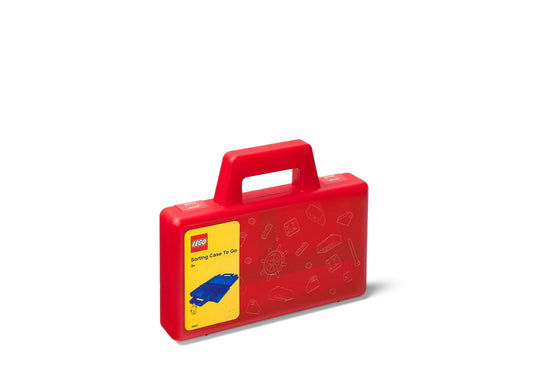 Lego 5005769 Merchandise Sortierbox in transparentem Rot - plegobil