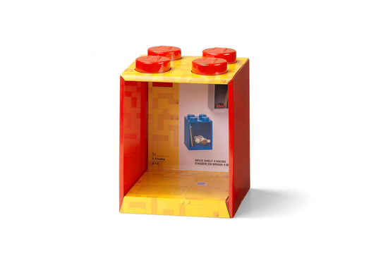 Lego 5006578 Merchandise Steinregal mit 4 Noppen in Rot - plegobil