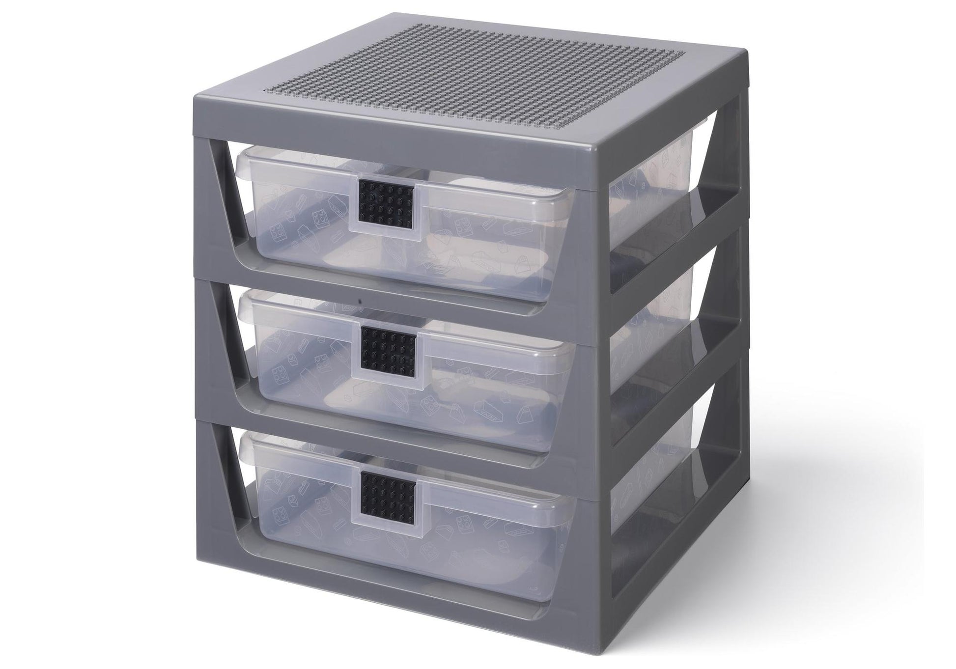 Lego 5006608 Merchandise Aufbewahrungsbox mit 3 Schubladen in Grau - plegobil