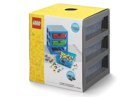 Lego 5006608 Merchandise Aufbewahrungsbox mit 3 Schubladen in Grau - plegobil