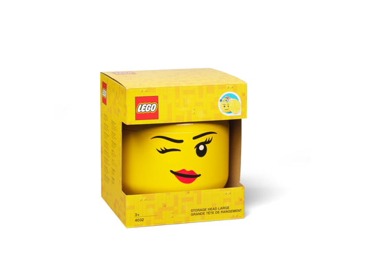 Lego 5006956 Merchandise Zwinkerkopf - Große Aufbewahrungsbox - plegobil